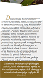 Mobile Screenshot of dworeknadrozlewiskiem.pl